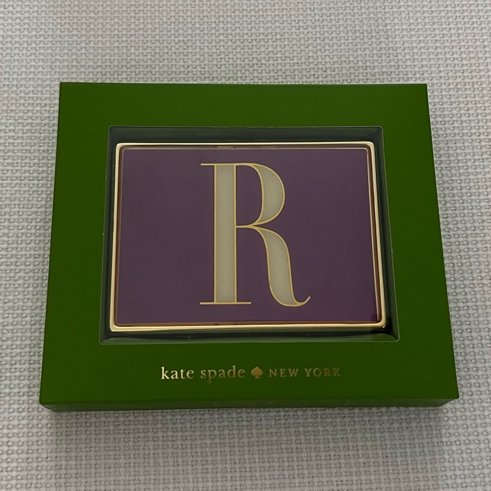 Kate Spade NY Lenox Personalized ID Holder Holder “R”